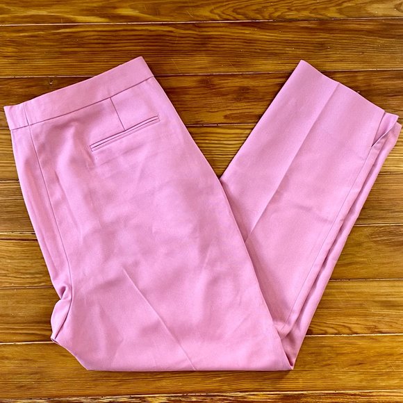 NWT TOPSHOP || PINK TAPERED TROUSERS - Picture 3 of 4